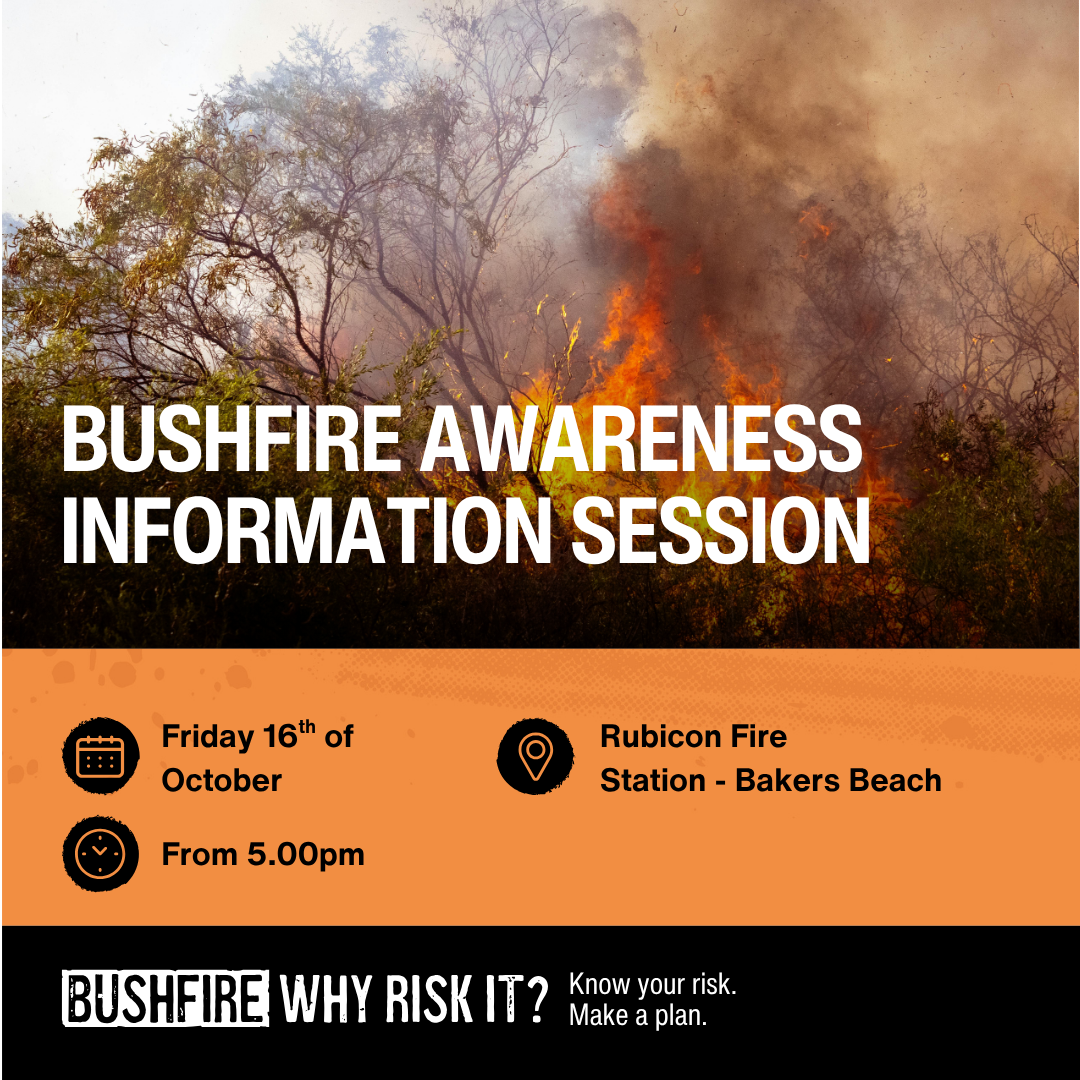 information flyer showing details of event