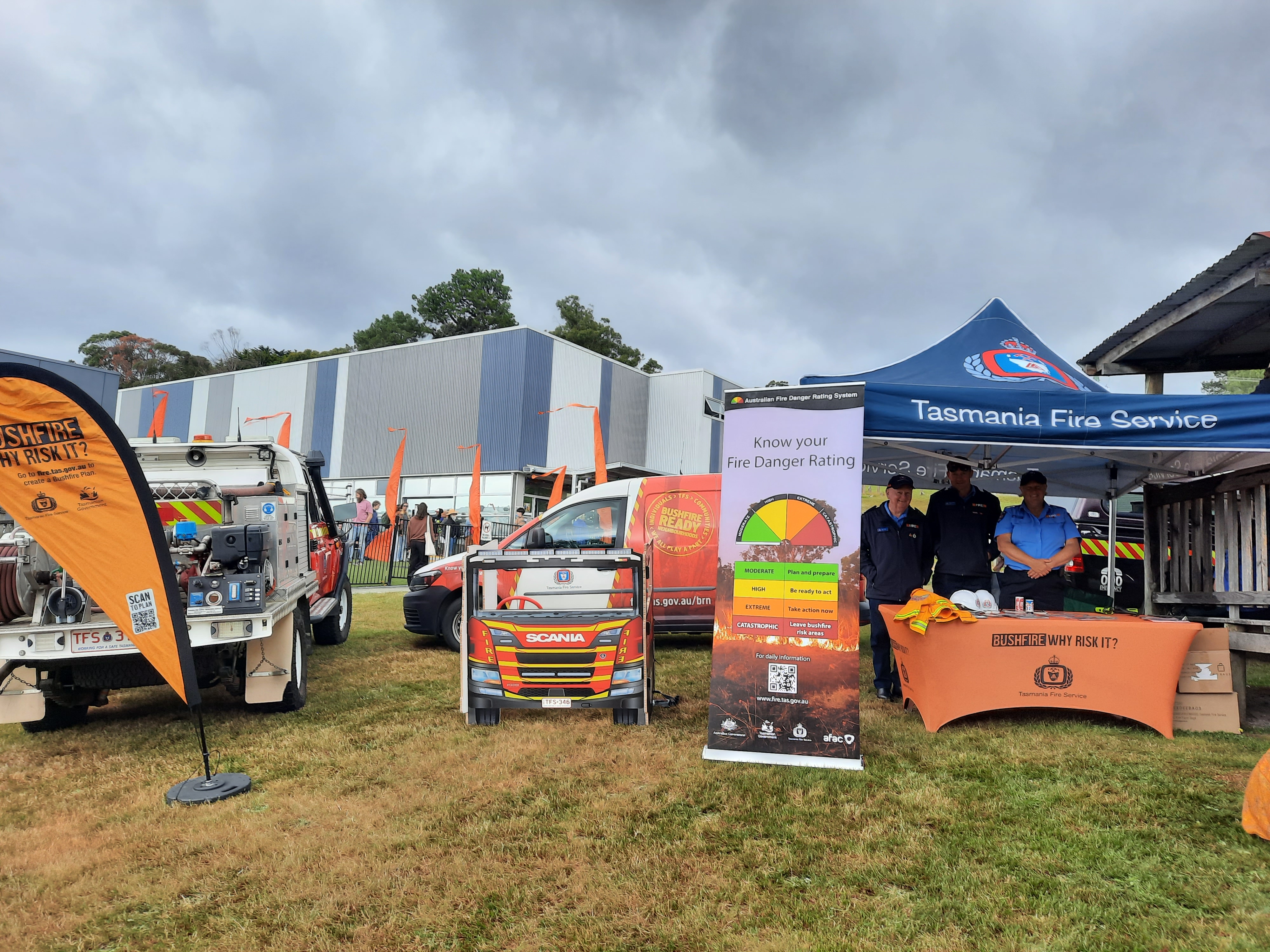 Pop-up stall at Cygnet Folk Festival