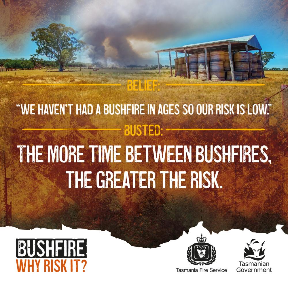 Busted: The more time between bushfires, the greater the risk.