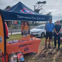 Bicheno Brigade pop-up stall